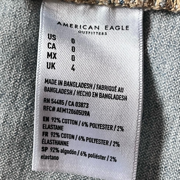 AMERICAN EAGLE Super Stretch Denim Overall Dress - Picture 11 of 11